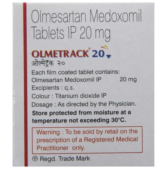 olmetrack 20mg tablet 10's